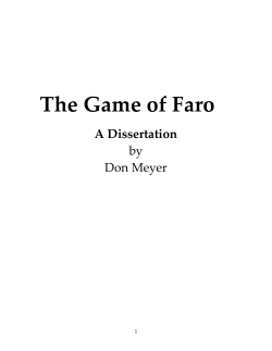 Faro - Donald P. Meyer