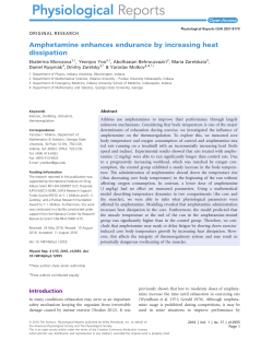 Amphetamine enhances endurance by increasing heat dissipation