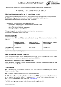 DEG air conditioner form - Independent Living Centre WA