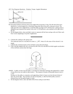 AP C Free Response Questions &ndash; Rotation, Torque, Angular