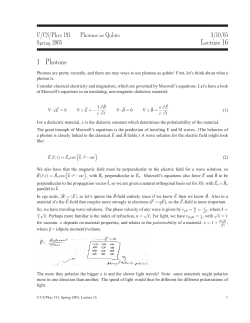 Lecture 16 1 Photons - Inst.eecs.berkeley.edu