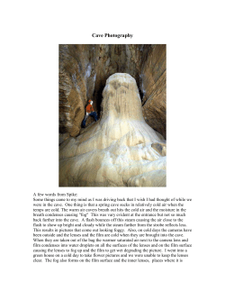 Cave Photography - Purdue Outing Club