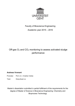 Off-gas O2 and CO2 monitoring to assess activated sludge
