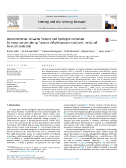 Interconversion between formate and hydrogen carbonate by