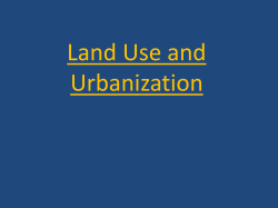 Chapter 10: Land Use and Urbanization
