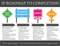 Begin/continue language courses (if needed) Consider IP section of