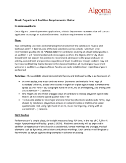 Guitar - Algoma University