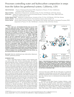 Processes controlling water and hydrocarbon composition in seeps