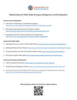Radiation Basics for Public Health Resource Sheet