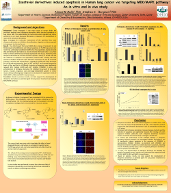 Isosteviol derivatives induced apoptosis in Human lung cancer via