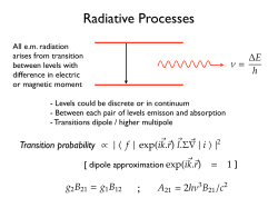 Radiative Processes