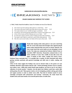 EJERCICIOS DE APLICACI&Oacute;N GRUPAL INGLES INTERMEDIO II