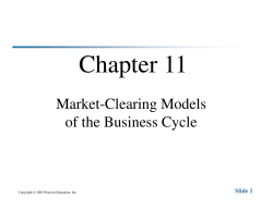 Market-Clearing Models Market-Clearing Models of the