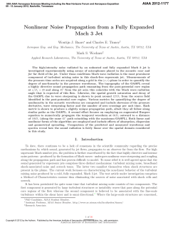 Nonlinear Noise Propagation from a Fully Expanded Mach 3 Jet
