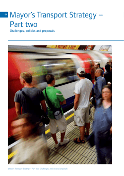 64 Mayor`s Transport Strategy &ndash; Part two