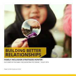 building better relationships. outcomes of the