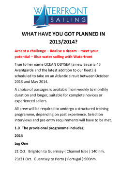 Las Palmas to St Lucia Atlantic Crossing approx 2800 nm. non stop!!