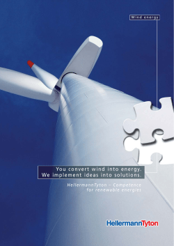 You convert wind into energy. We implement