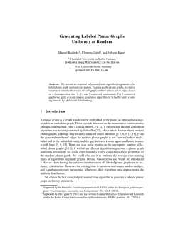 Generating Labeled Planar Graphs Uniformly at Random