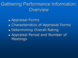 Chapter 6 - Gathering Performance Information:Overview