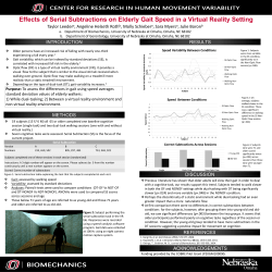 Effects of Serial Subtractions on Elderly Gait Speed in a Virtual
