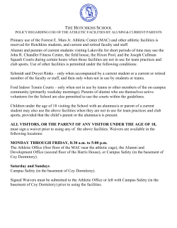 Primary use of the Forrest E. Mars Jr. Athletic Center (MAC) and