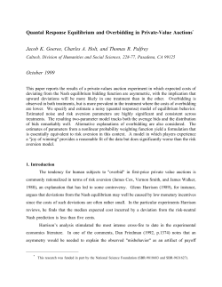 Quantal Response Equilibrium and Overbidding in Private