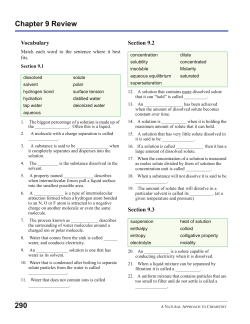 290 Chapter 9 Review - District 196 e
