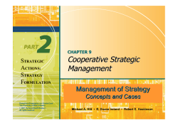Cooperative Strategic Management