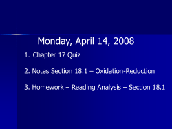 Oxidation / Reduction