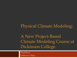 Physical Climate Modeling