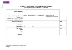 General Risk Assessment Form