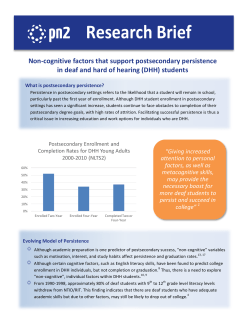 Non-‐cognitive factors that support