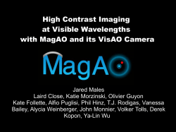 High Contrast Imaging at Visible Wavelengths with MagAO