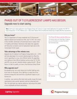 phase-out of t12 fluorescent lamps has BeGun.