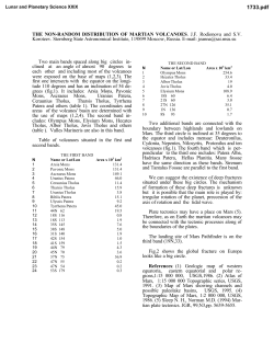 The Non-Random Distribution of Martian Volcanoes
