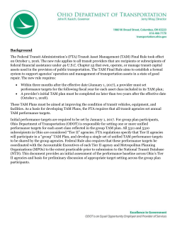 ODOT Performance Targets and Next Steps