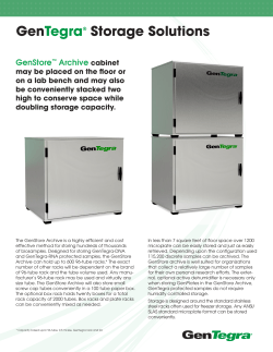 GenStore Archive Flyer