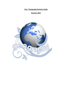 Year 7 Geography Revision Guide