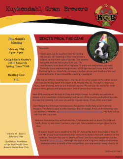 KGB New Newsletter 02-2016 Revised Play New.indd