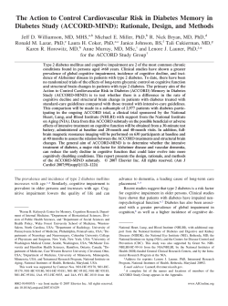 ACCORD-MIND - American Journal of Cardiology