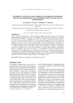 feasibility study of using complex of hydrogen peroxide and silver for