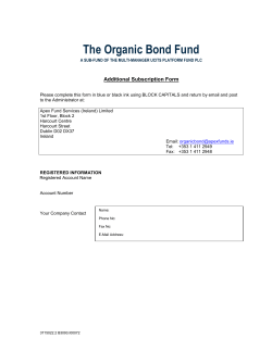 The Organic Bond Fund