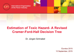 Estimation of Toxic Hazard- A Revised Cramer-Ford