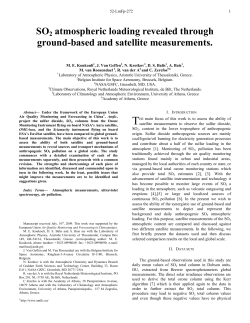 SO2 atmospheric loading revealed through ground