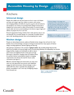 Accessible Housing by Design&mdash;Kitchens