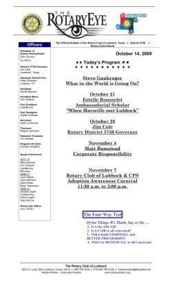 Newsletter -- October 14, 2009