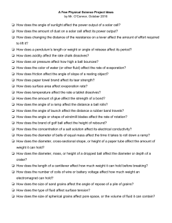 How does the angle of sunlight affect the power output of a solar cell