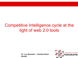 The competitive intelligence cycle