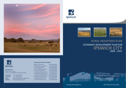Rural Industries Plan - Ipswich City Council